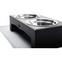 Silicone Mat Pet Bowls with Stainless Steel Dog Food and Water Bowls