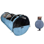 Pet Tube Soft Car Crate Large Kennel The Safe Dog and Cat Travel Mobile Home Pet Limo with Seat Belts and Storage Bag