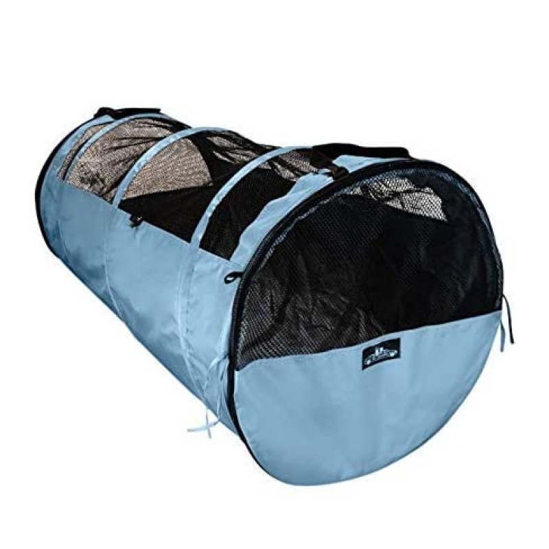 Pet Tube Soft Car Crate Large Kennel The Safe Dog and Cat Travel Mobile Home Pet Limo with Seat Belts and Storage Bag