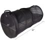 Pet Tube Soft Car Crate Large Kennel The Safe Dog and Cat Travel Mobile Home Pet Limo with Seat Belts and Storage Bag