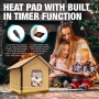 Indoor Outdoor Heated Cat Dog Cushion Bed House Elevated Waterproof Insulated Cave Tent Pet Bed Burrow Hut Safe Pet Condo