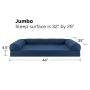 Blue Orthopedic Memory Foam Waterproof Luxury Custom Breathable Cotton Cover Dog Bed