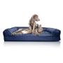 Blue Orthopedic Memory Foam Waterproof Luxury Custom Breathable Cotton Cover Dog Bed