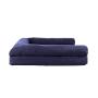 Blue Orthopedic Memory Foam Waterproof Luxury Custom Breathable Cotton Cover Dog Bed