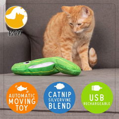 Interactive Electric Realistic Flopping Wiggling Moving Fish Potent Catnip and Cat Toy