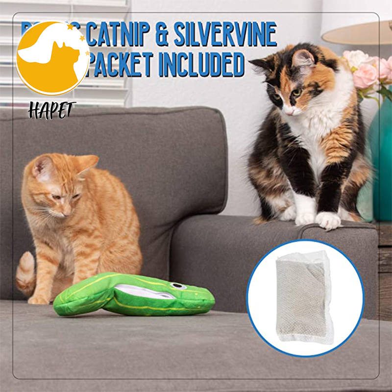 Interactive Electric Realistic Flopping Wiggling Moving Fish Potent Catnip and Cat Toy