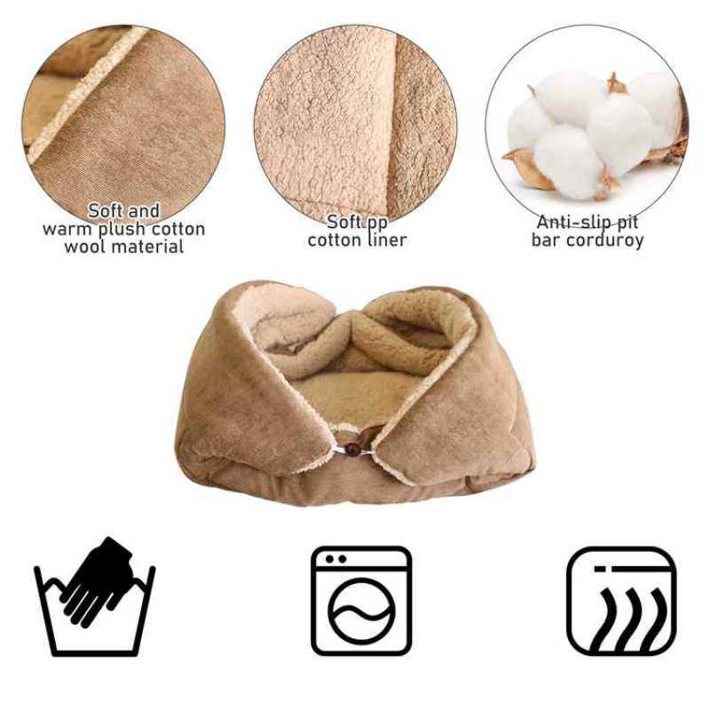 Deformable Multi-Purpose Multi-Functional Folding Square Mat Cushion Bed Cat House Pet Mats Bed