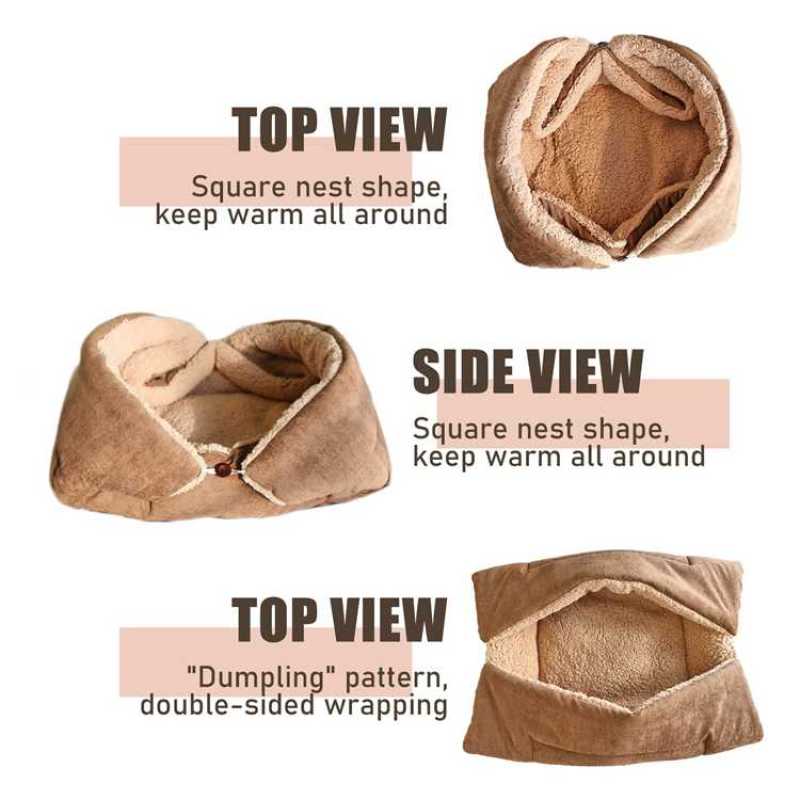 Deformable Multi-Purpose Multi-Functional Folding Square Mat Cushion Bed Cat House Pet Mats Bed