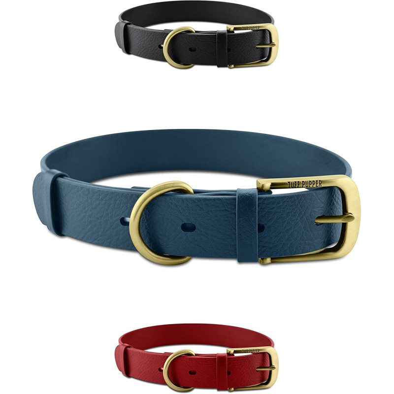 Heavy Duty Dog Collar 100% Waterproof & Odor Proof Dog Collar Tough Rust-Proof All Metal Hardware