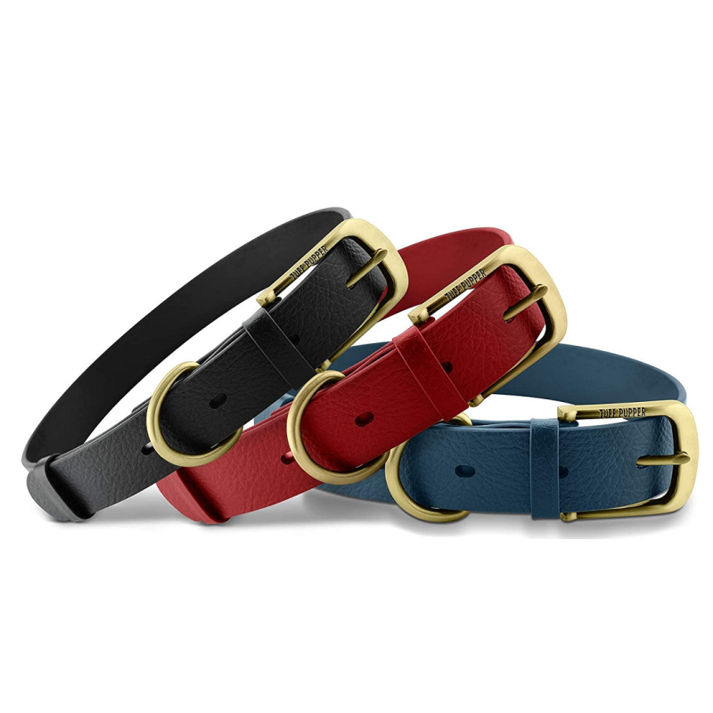 Heavy Duty Dog Collar 100% Waterproof & Odor Proof Dog Collar Tough Rust-Proof All Metal Hardware