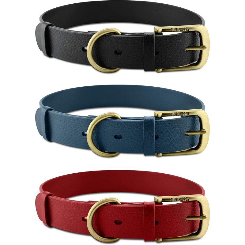 Heavy Duty Dog Collar 100% Waterproof & Odor Proof Dog Collar Tough Rust-Proof All Metal Hardware