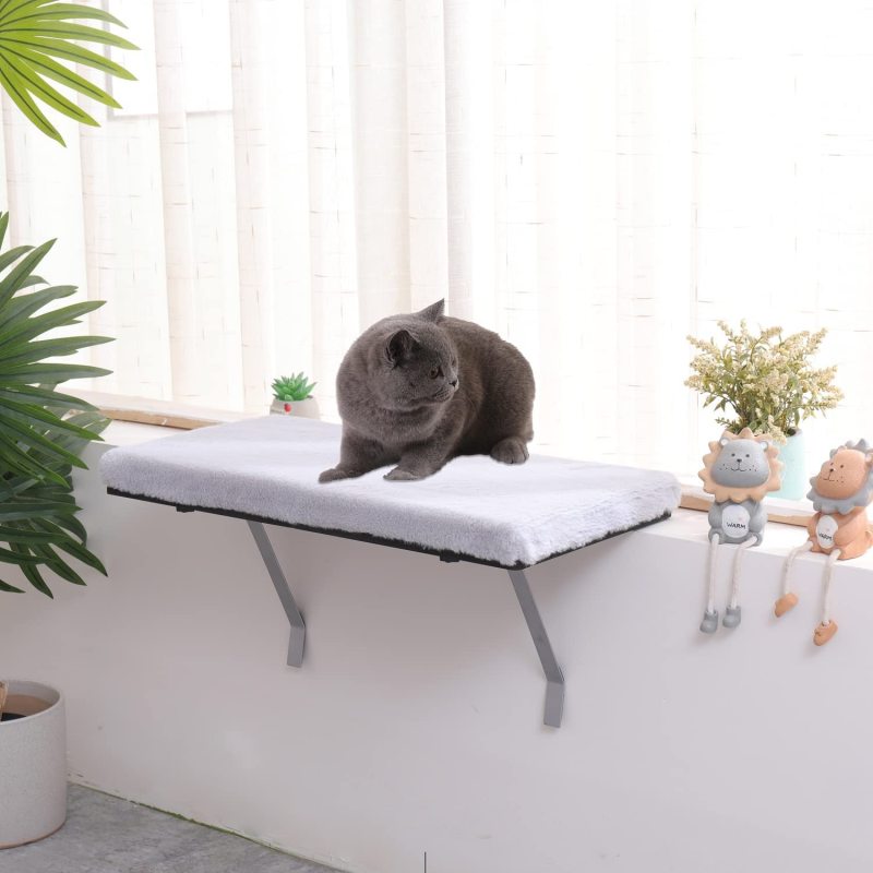 Cat Window Perch, Cat Window Hammock Seat for Indoor Cats, Pet Cat Bed Shelf for Window Sill