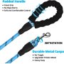 Comfortable Padded Handle Reflective Bungee Dog Leash  for Walking