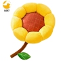 Leisure Calming Dog Bed Donut Round Fluffy Puppy Bed Plush Anti-Slip Cute Flower Cat Beds