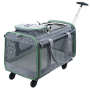 Foldable 20 kg medium and large pet trolley bag breathable pet tug out cat dog breathable cage