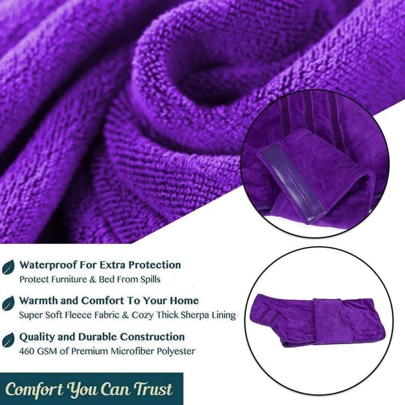 Wholesale Dog Bathrobe Towel Soft Quickly Absorbing Water Fiber Pet Grooming Supplies Pet Drying Towel Robe Dog Bathrobe