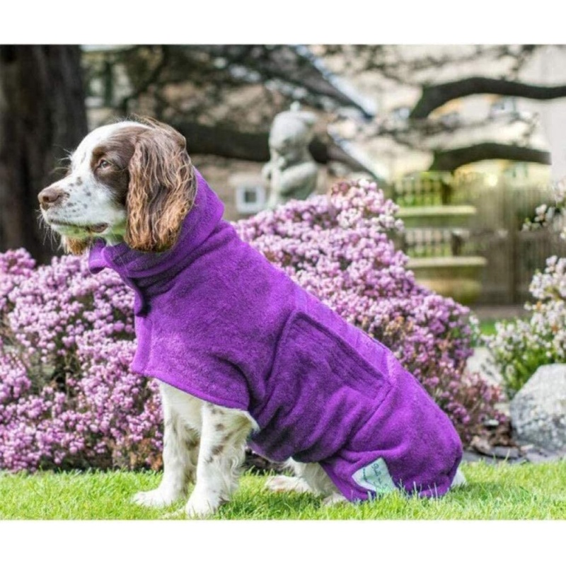 Wholesale Dog Bathrobe Towel Soft Quickly Absorbing Water Fiber Pet Grooming Supplies Pet Drying Towel Robe Dog Bathrobe
