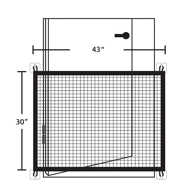 Indoor Net Pet Gate  for The House Stairs Providing a Safe Enclosure for Pets to Play and Rest