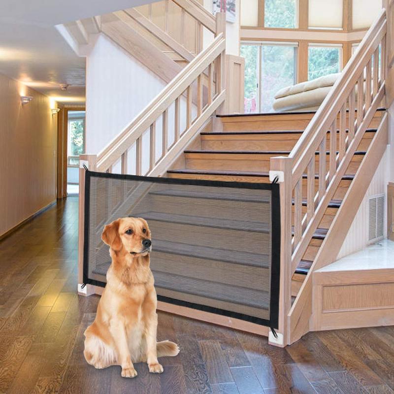 Indoor Net Pet Gate  for The House Stairs Providing a Safe Enclosure for Pets to Play and Rest