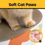 Cat Scratcher Cardboard,2 in 1 Oval Scratch Pad Bowl Nest for Indoor  Grinding Claw,Round Scratching Corrugate