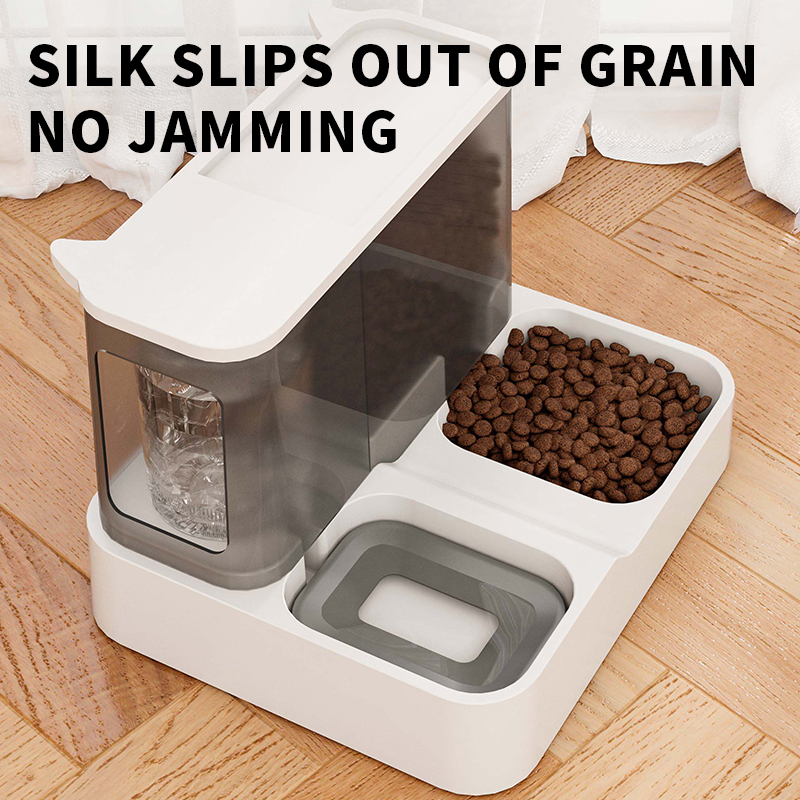 Dog bowl new pink feeder integrated large capacity pet feeder wholesale