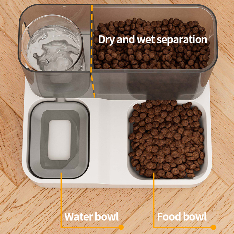Dog bowl new pink feeder integrated large capacity pet feeder wholesale