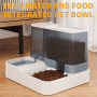 Dog bowl new pink feeder integrated large capacity pet feeder wholesale