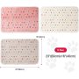 Dog Blankets for Small Dogs,Fleece Puppy Blankets Paw Print Pattern Throw for Pet, Small Dog Kitten Blankets Washable