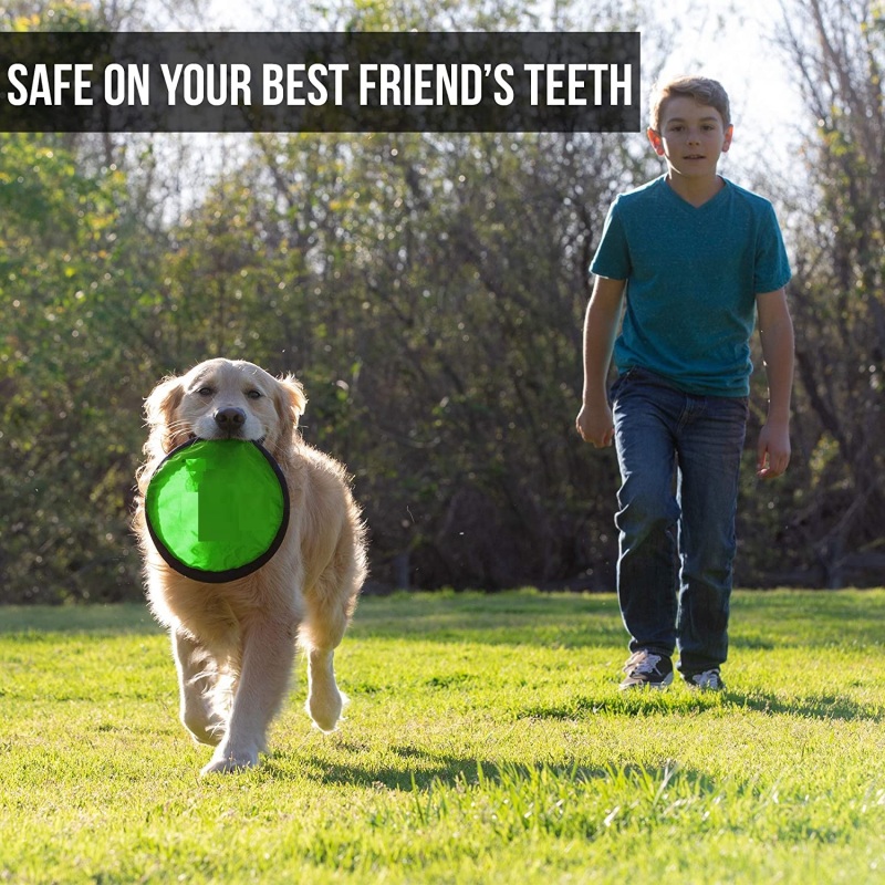 Pet Flippy Flopper Interactive Dog Toys Flying Disc Dog Fetch Toy