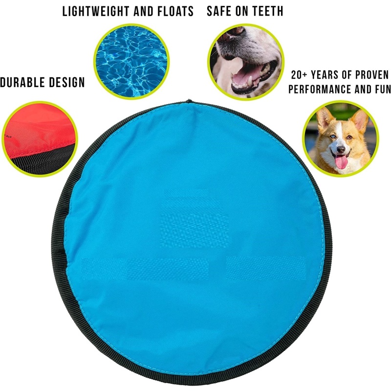 Pet Flippy Flopper Interactive Dog Toys Flying Disc Dog Fetch Toy