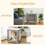 Pet Crate Indoor Animal Lockable Door Dog Kennel Furniture End Table