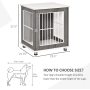 Pet Crate Indoor Animal Lockable Door Dog Kennel Furniture End Table