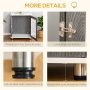 Pet Crate Indoor Animal Lockable Door Dog Kennel Furniture End Table