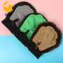 Pet Grooming Massage Mitten on Wet or Dry Hair Light Weight Breathable Mesh Fabric with Soft Silicone Tips and Fur Remover