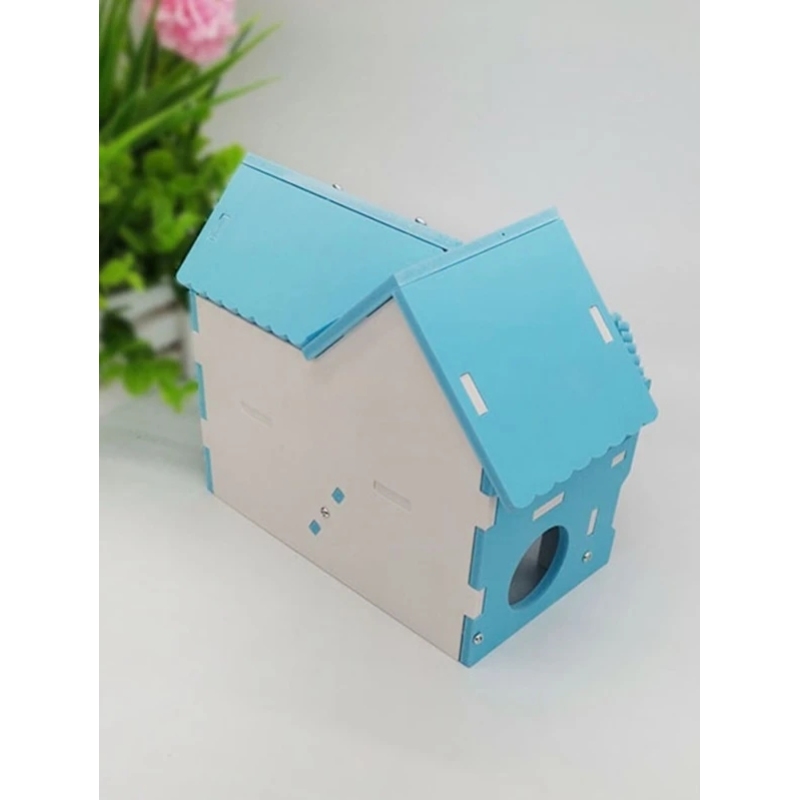 Hamster luxury two-storey villa Golden silk bear pet house Hamster bedroom large ecological board wooden hamster nest