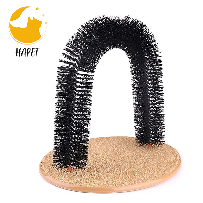 Soft Pet Cat Self Grooming Comb Brush Kitties Cat Arch Self Massage Brush Hair Trimming Brush Cat Scratcher Pet Toy