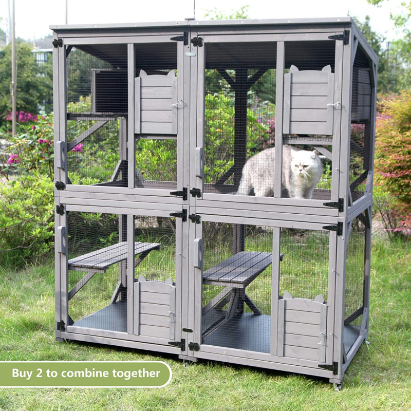 Indoor Large Kitten House Cat Cages Upgraded Resting Box For Cat