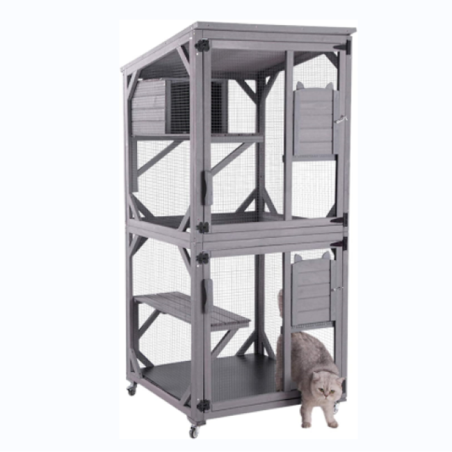 Indoor Large Kitten House Cat Cages Upgraded Resting Box For Cat
