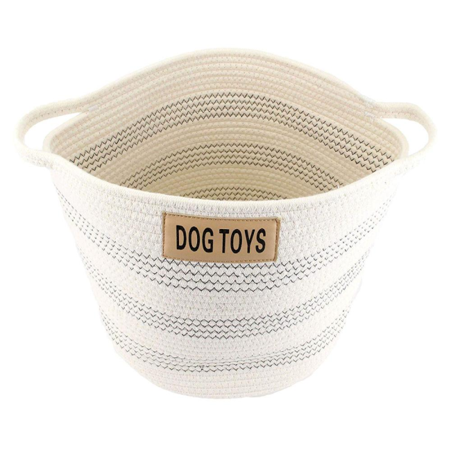 play mat toy storage bag Dog Toy Rope Cotton Basket