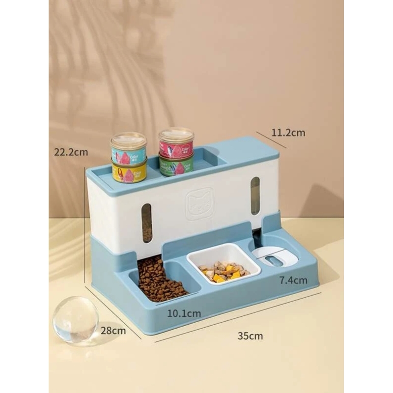 Colorful Multi functional Automatic Pet Water Feed Trough For pet Drink and Eat