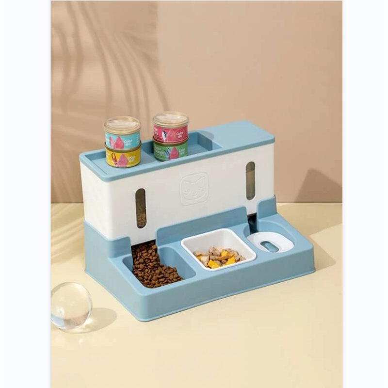 Colorful Multi functional Automatic Pet Water Feed Trough For pet Drink and Eat
