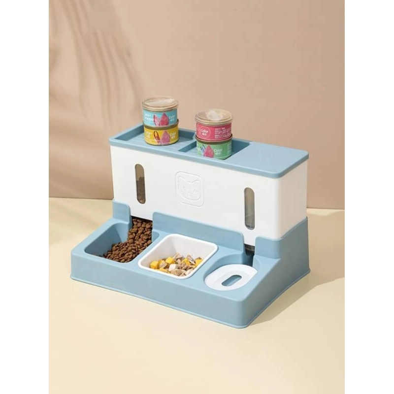 Colorful Multi functional Automatic Pet Water Feed Trough For pet Drink and Eat