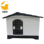 Dog House Pet Shelter with Steel Door Durable Waterproof Outdoor Indoor Kennel
