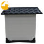 Dog House Pet Shelter with Steel Door Durable Waterproof Outdoor Indoor Kennel
