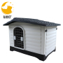 Dog House Pet Shelter with Steel Door Durable Waterproof Outdoor Indoor Kennel