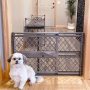North States Paws 40 in. Portable Pet Gate: Expands & Locks in Place with no Tools. Pressure Mount. Fits 26-40 in. Wide