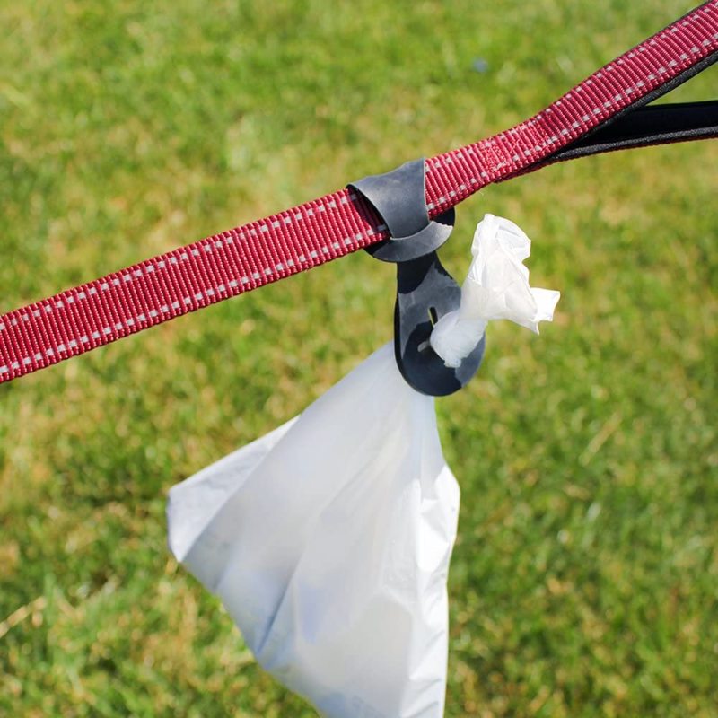 Rubber Pet Poop Bag Holder Waste Bag Carrier, Black