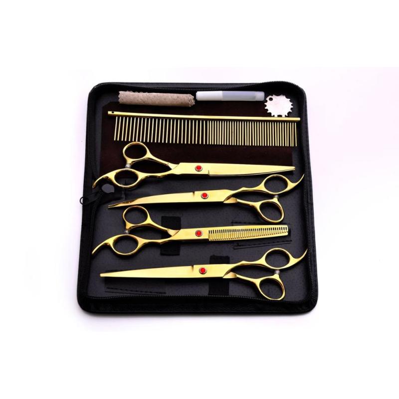 Dog Grooming Kit Safety Heavy Duty Stainless Steel Cat Dog Grooming Scissors Set Best Pet Grooming Tool