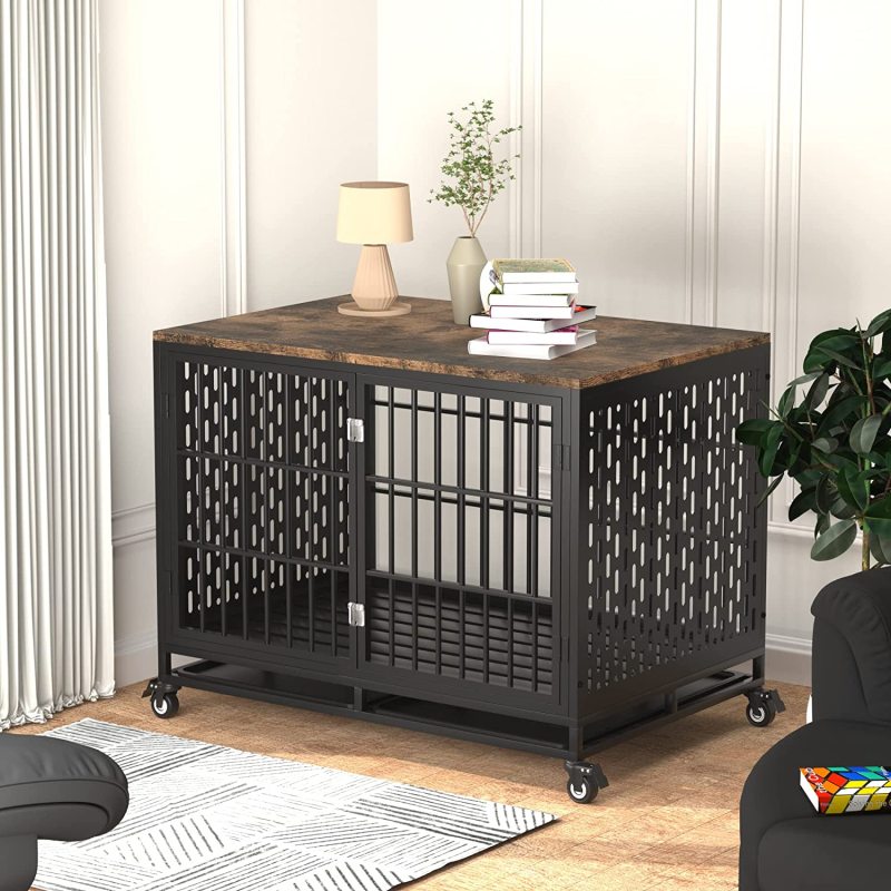 Decorative Pet House Crate Furniture Style Cage Wooden Cage Kennel