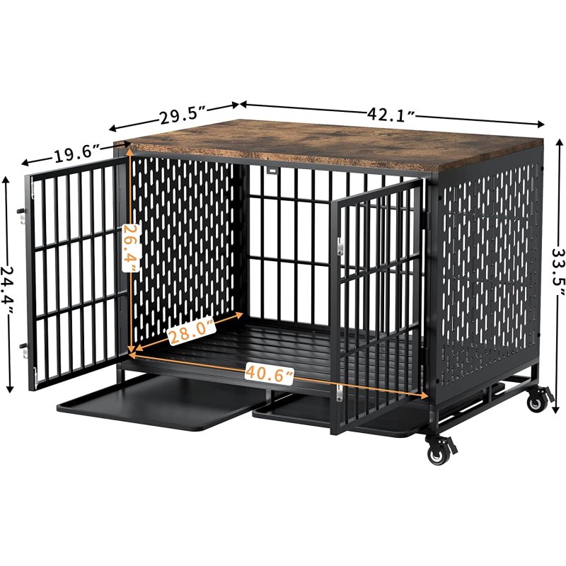 Decorative Pet House Crate Furniture Style Cage Wooden Cage Kennel